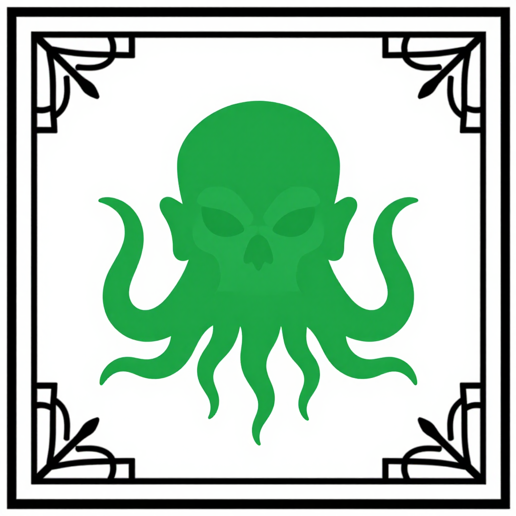 Cthulhu Silhouette Icon - AI-Maintained Content